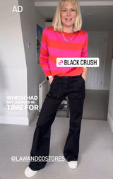 Crush Super Wide Leg Negro Negro