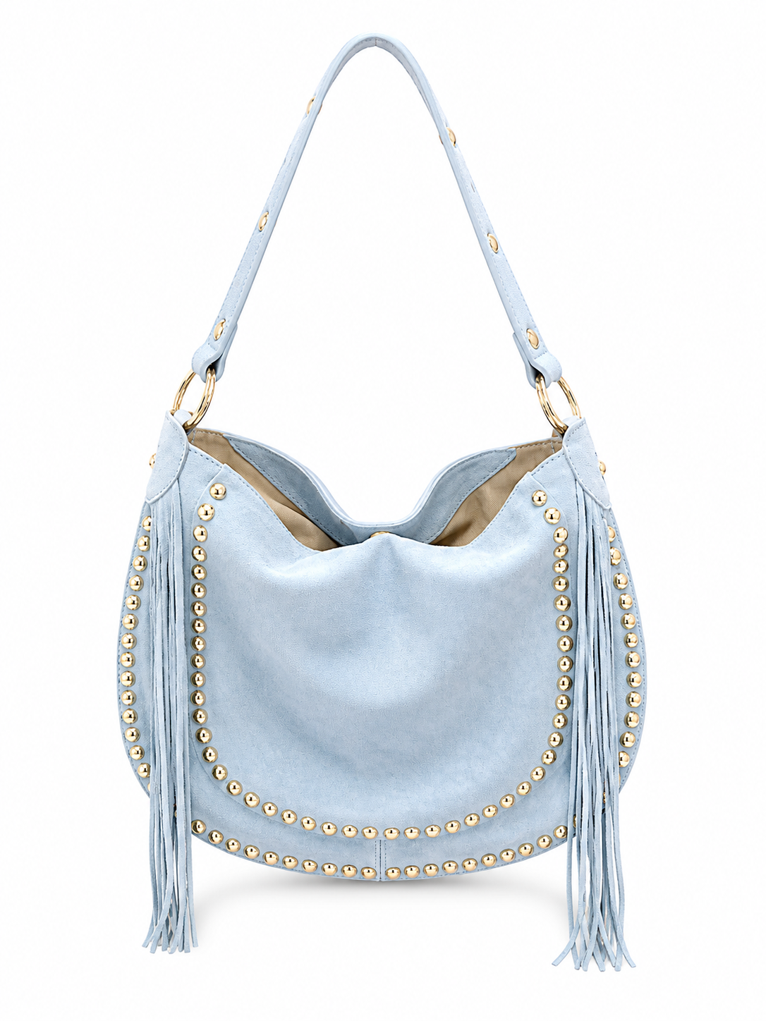 Tabitha Suede Bag - Baby Blue
