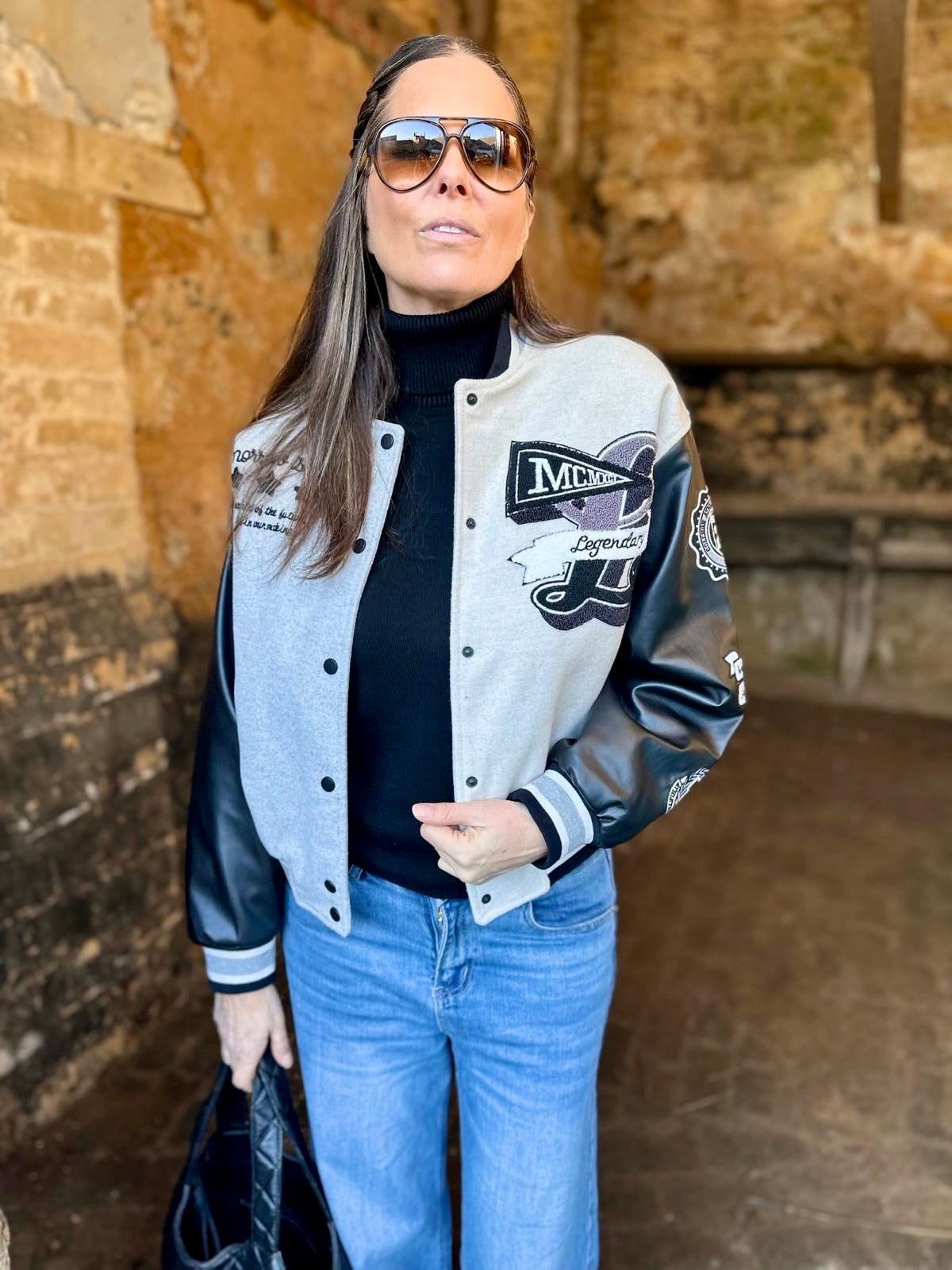 Varsity Jacket Mcm Jacken Damen Mcm College Jacke Mcm Jacket Online