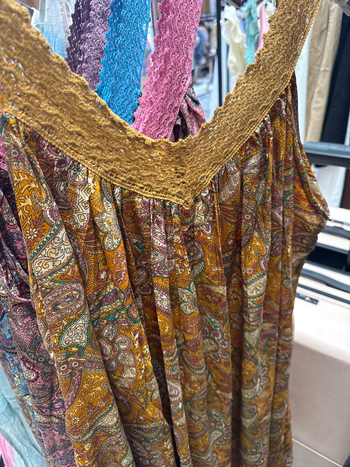 Capri Silk Shift Dress Amber