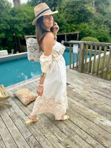 Vestido sin tirantes Royale