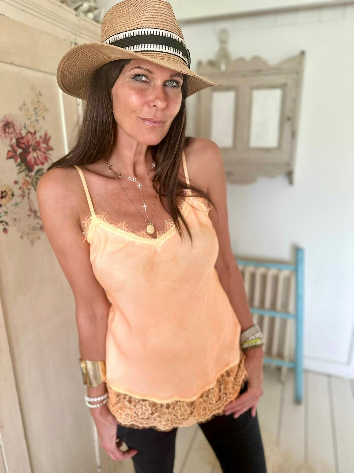 June Camisole Neon Orange