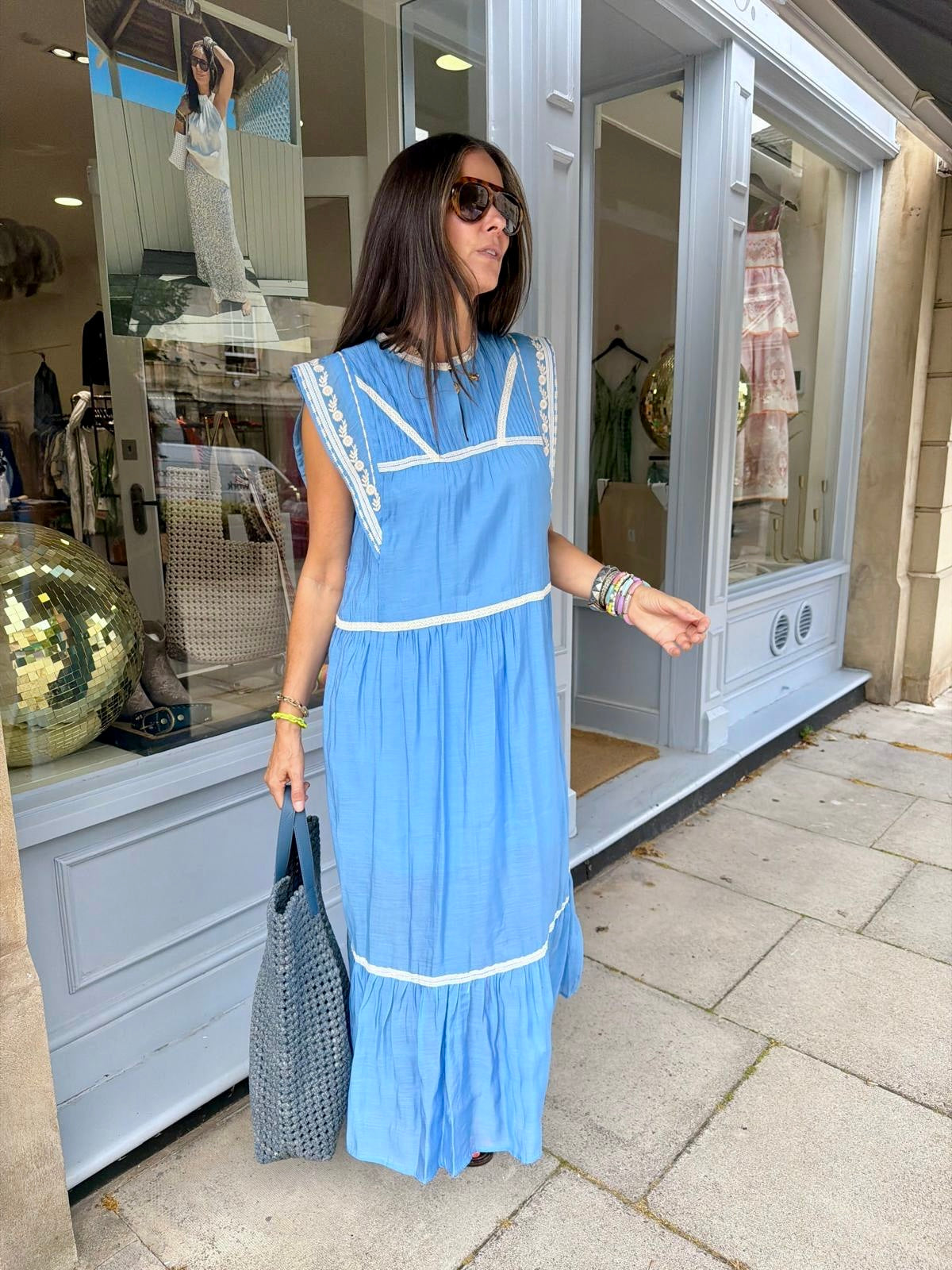 Wisteria Maxi - Sky Blue