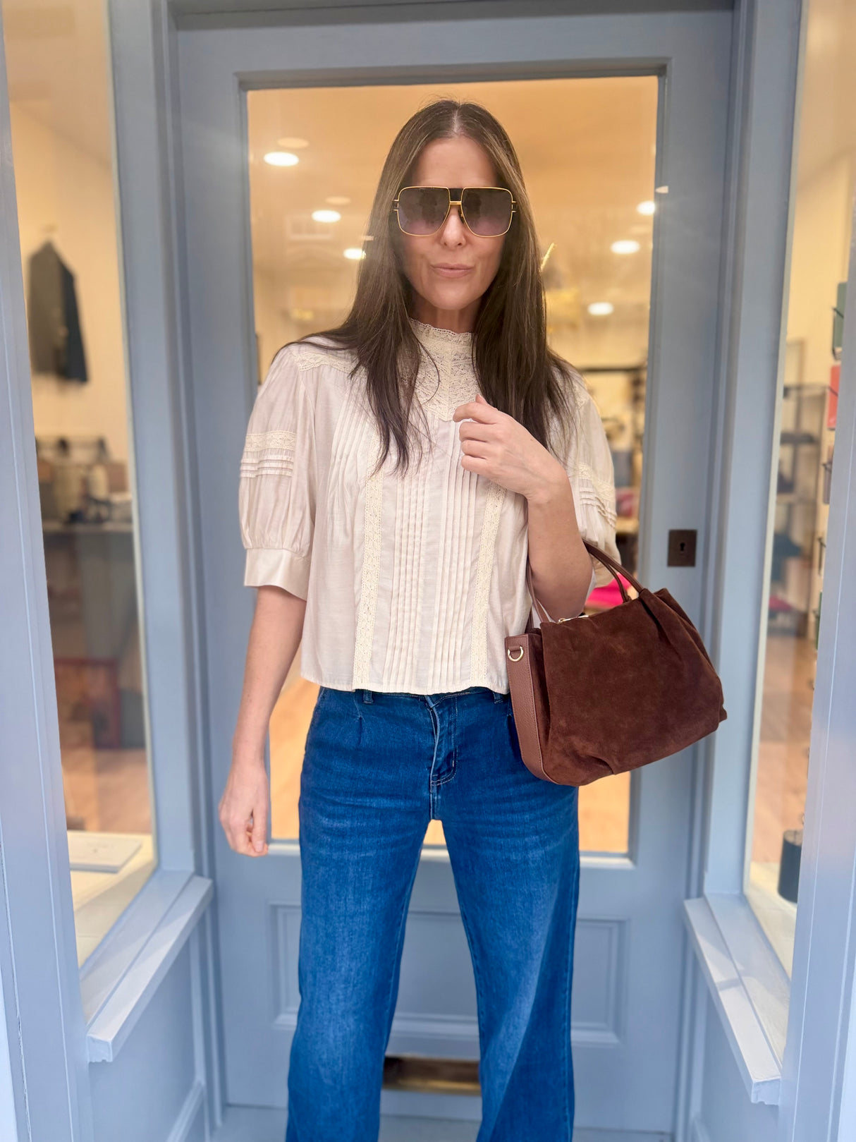 Cathy Embroidered Blouse - Vintage