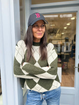 Rosie Argyle Knit - Green