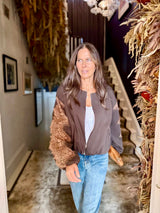 Alora Bomber Jacket - Chocolate **LIMITED EDITION**