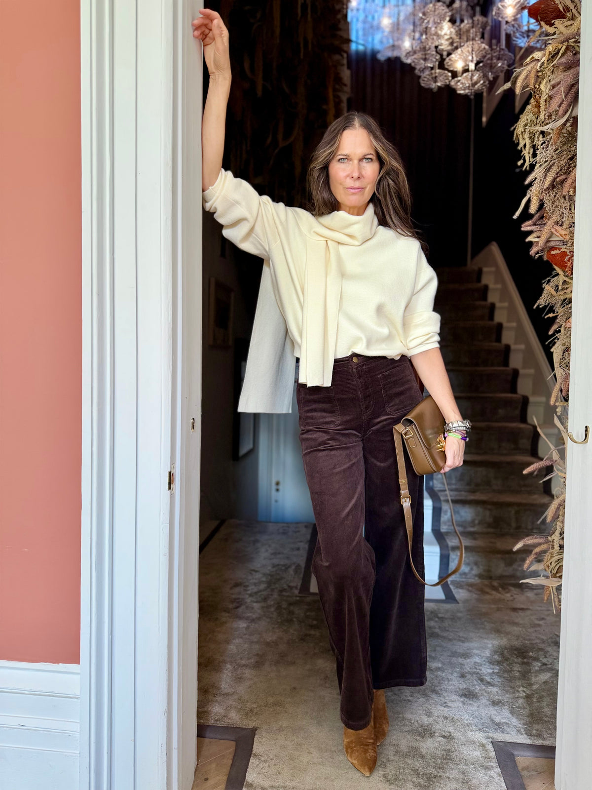 June Cord Trousers - Choc