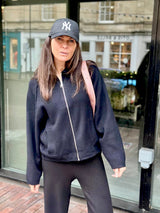 Oriane Zip Knit - Black