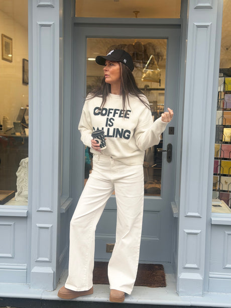 Baker Wide Leg Jean - White