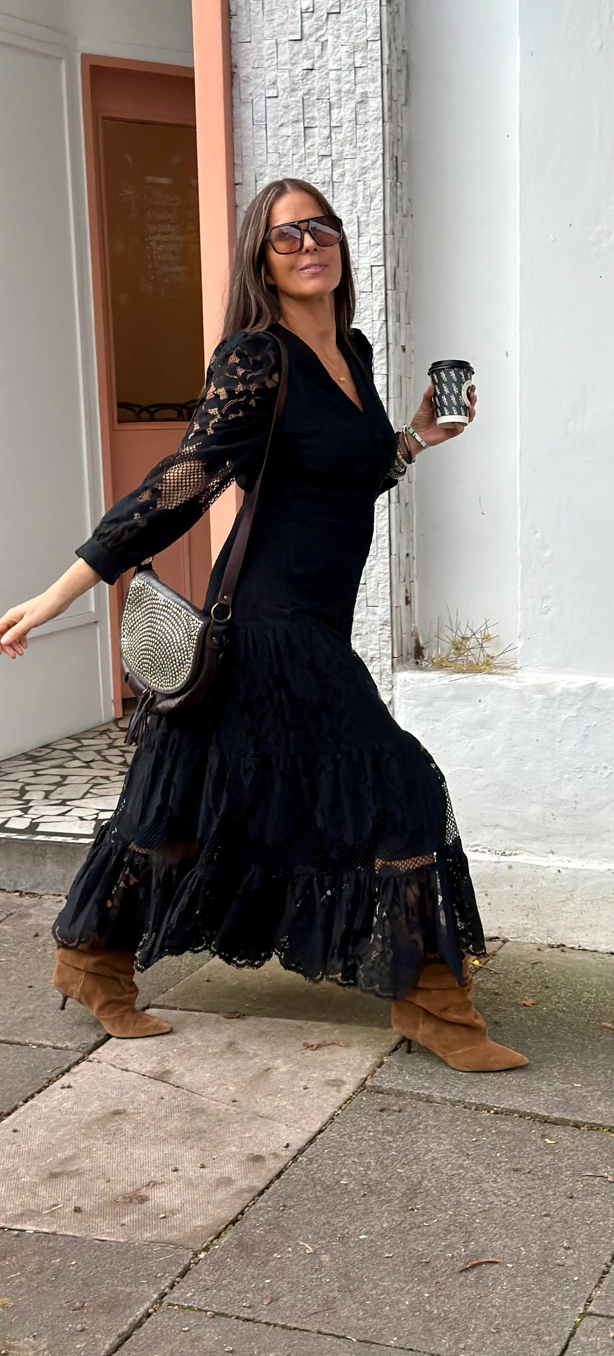 Alice Lace Dress - Black