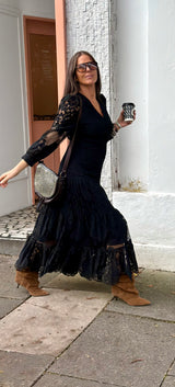 Alice Lace Dress - Black