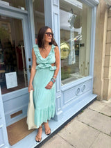 Lila Cut Out Maxi Dress - Mint