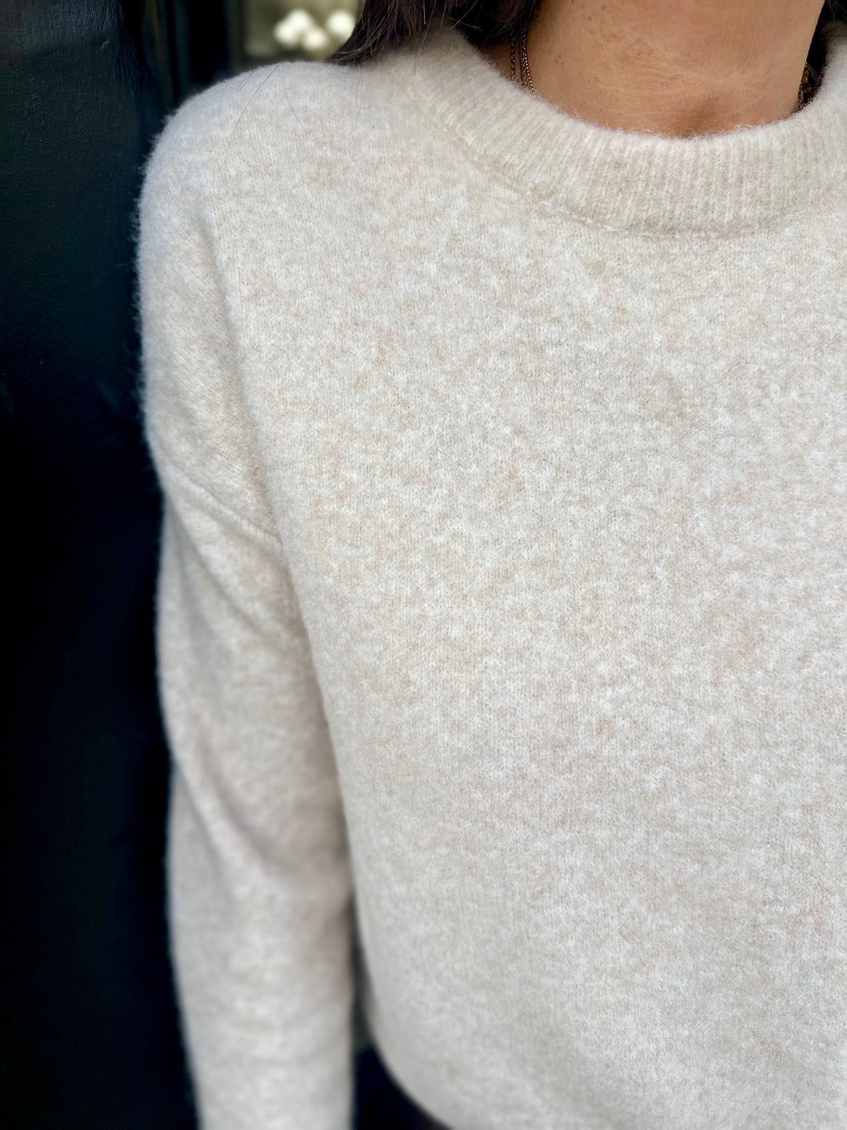 Coral Crew Neck Knit - Neutral
