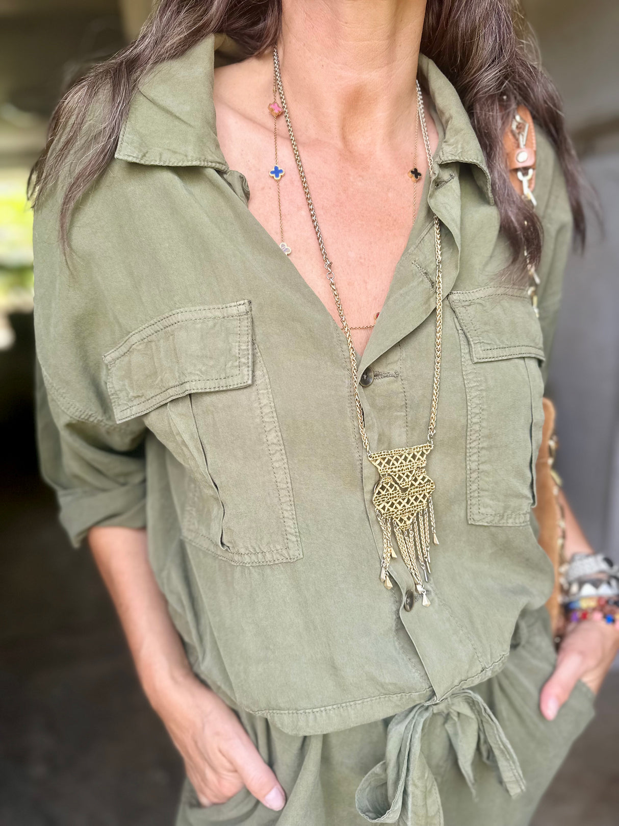 Vivienne Playsuit - Khaki