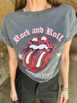 Camiseta Ozzy lavada en negro