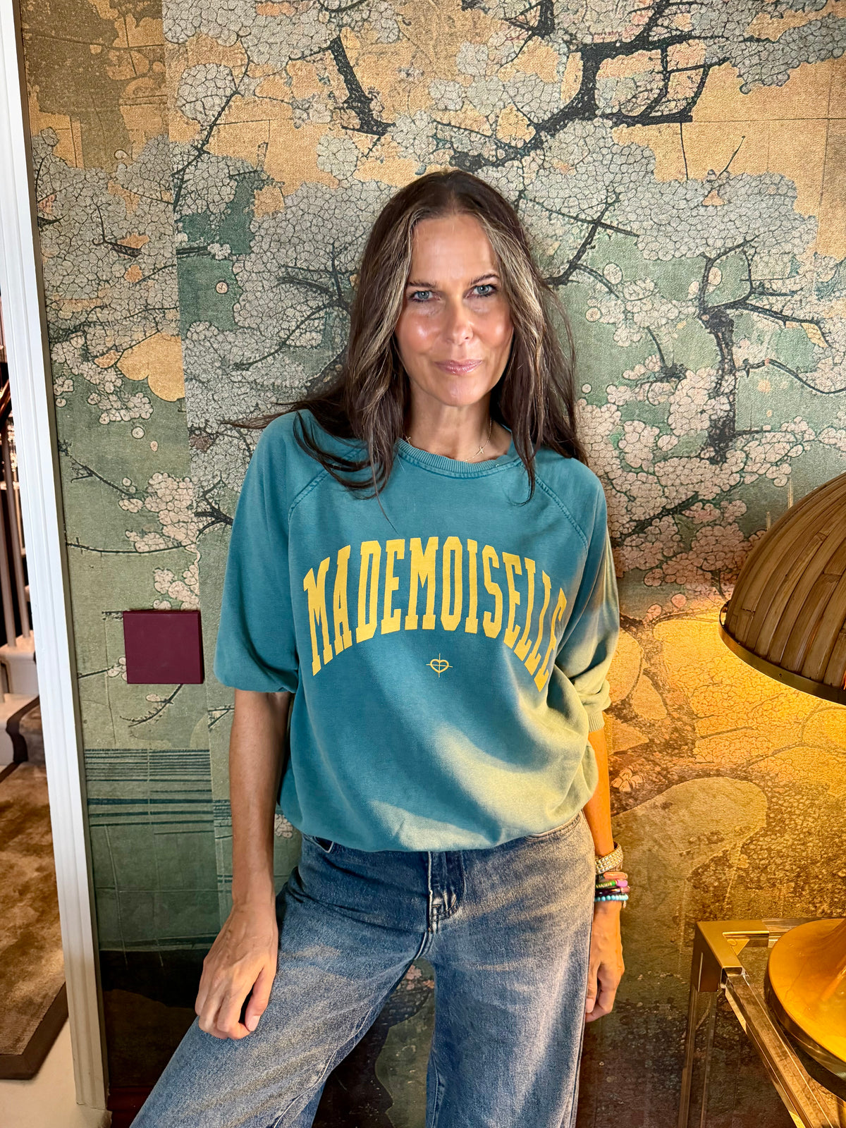 Mademoiselle Sweatshirt - Green/Yellow