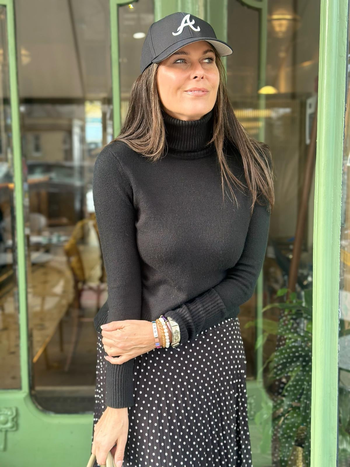 Ball Polka Dot Skirt - Black