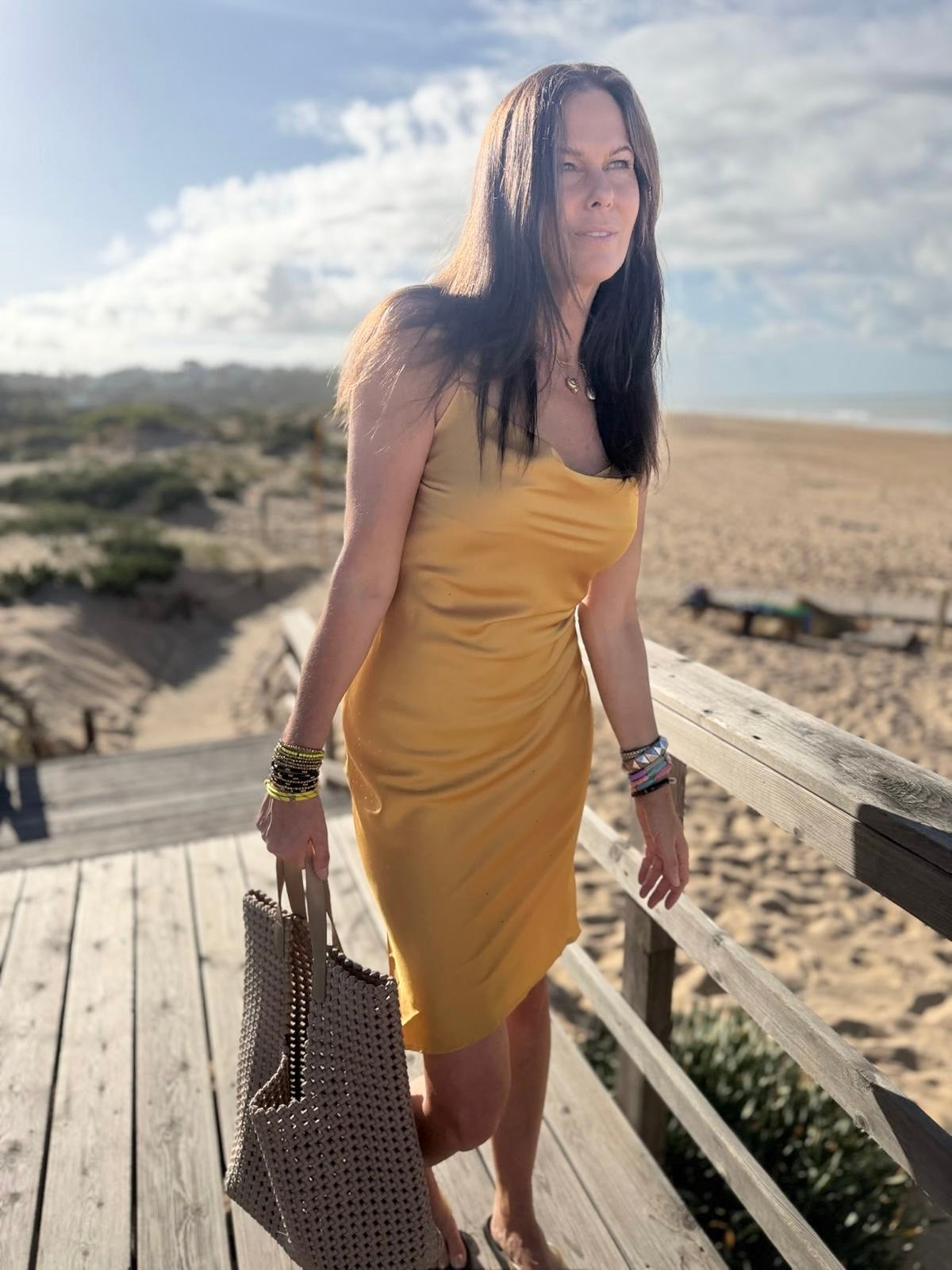 Eloise Slip Dress - Gold