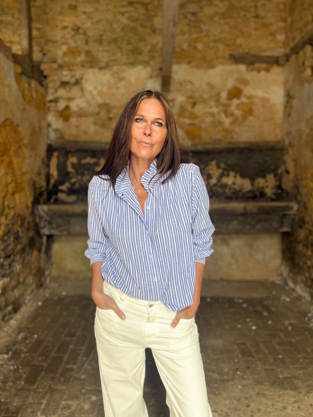 Elodie Stripe Blouse