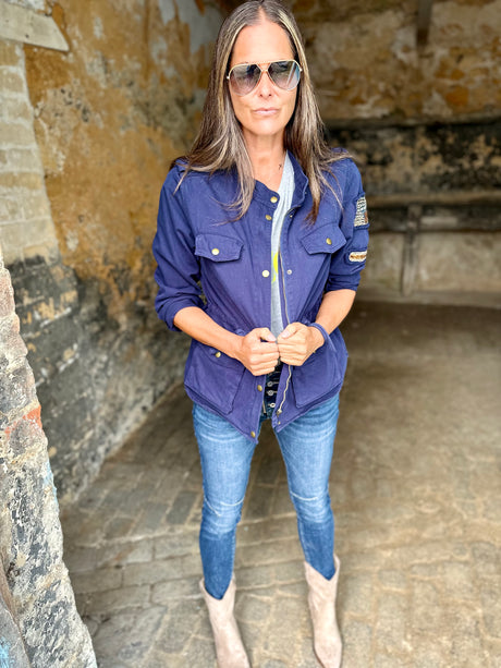 Chaqueta cargo Niko azul marino