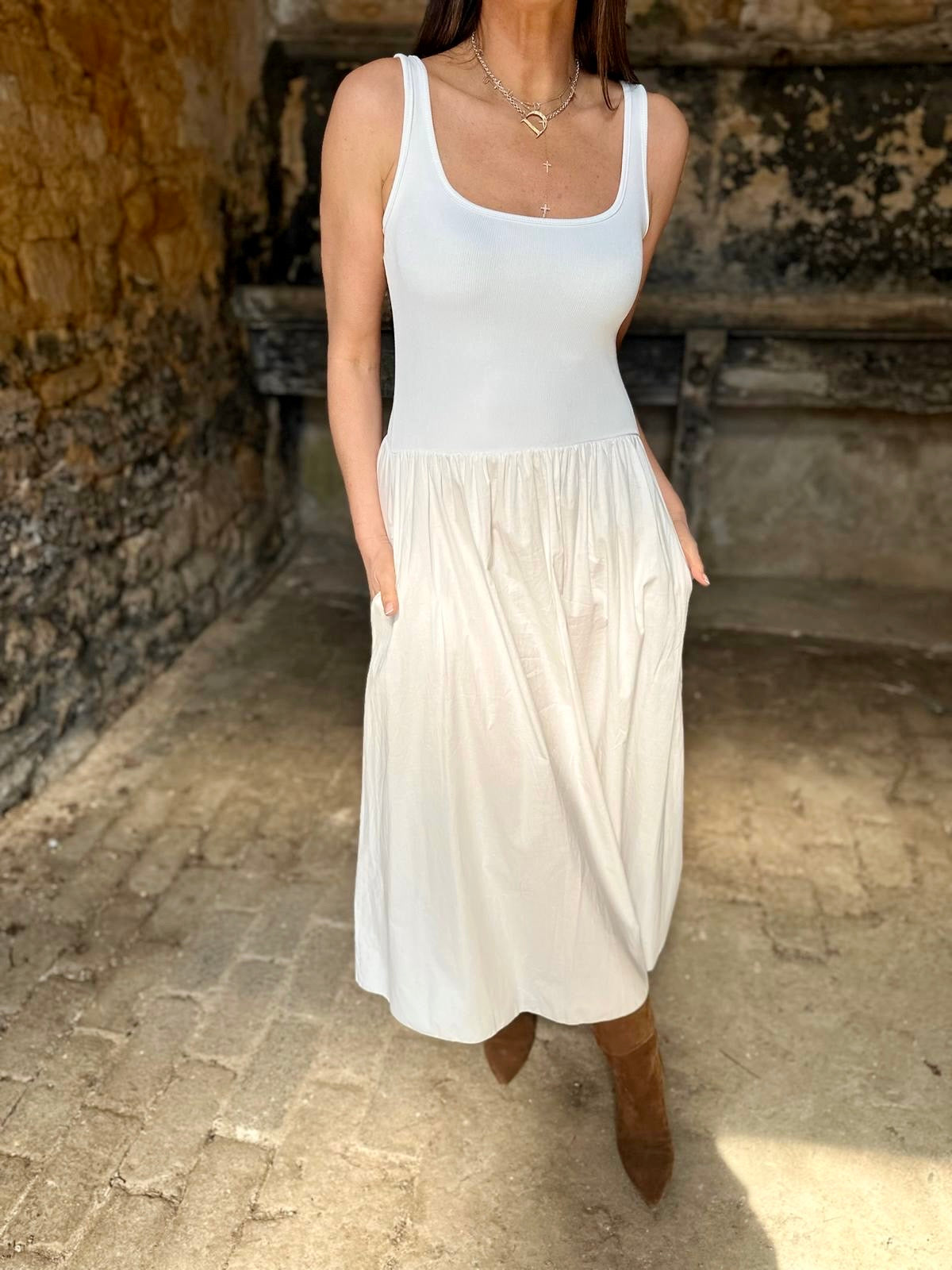 April Dress - Cream
