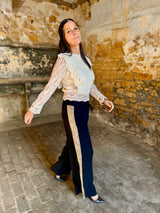 Reese Lace embroidered Top