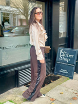 Tempest Pant - Chocolate With Black Sequin