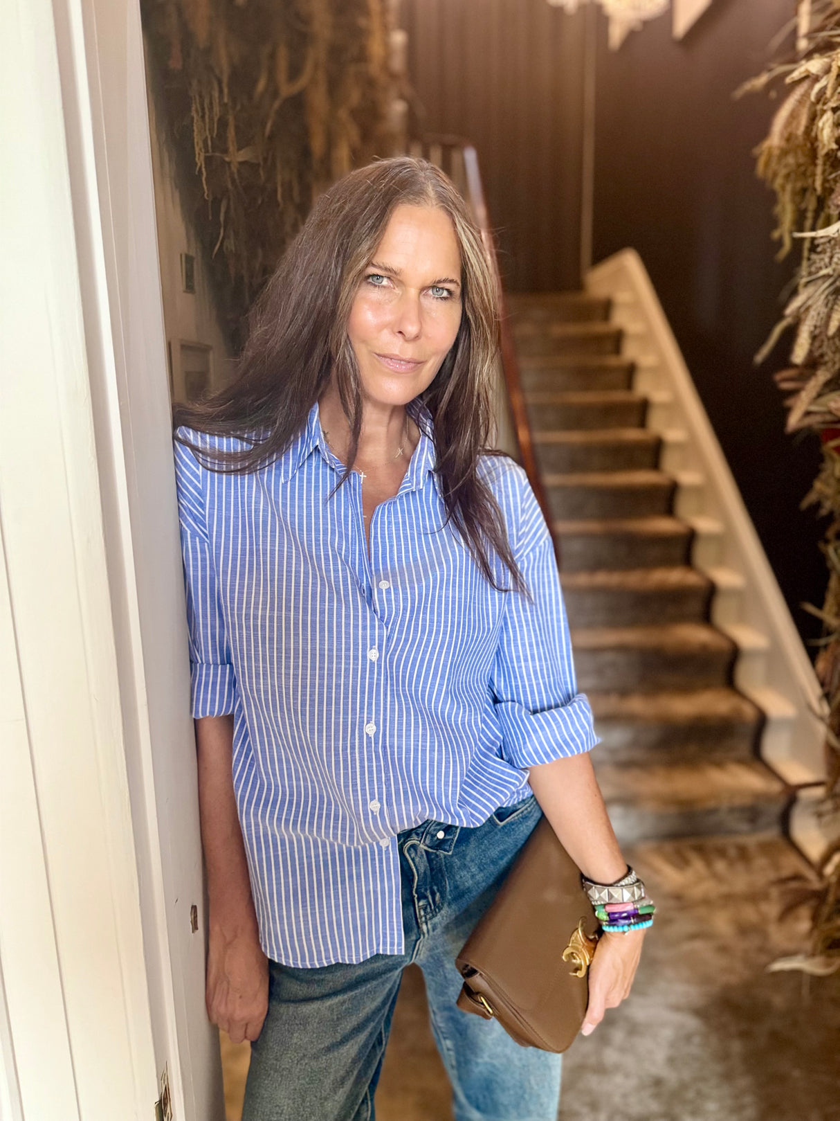 Ellery Stripe Shirt - Blue