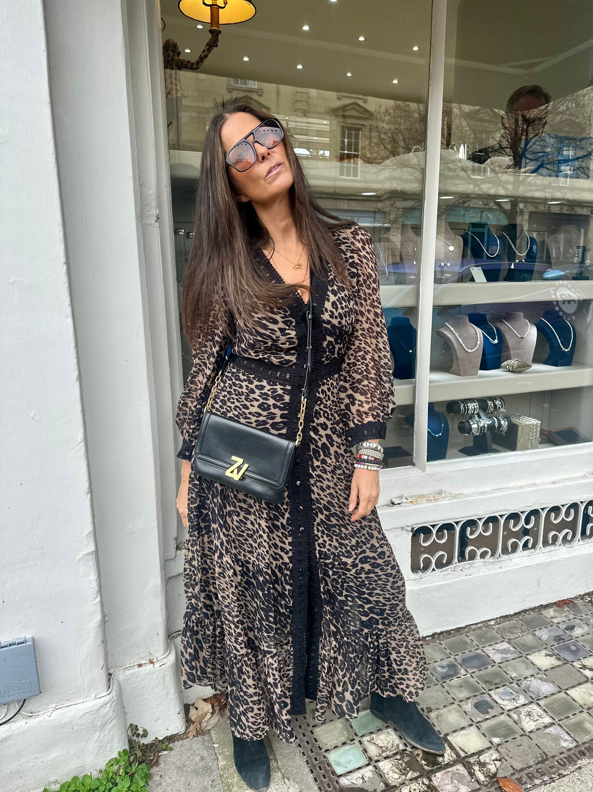 Amelie Maxi Dress - Animal Print