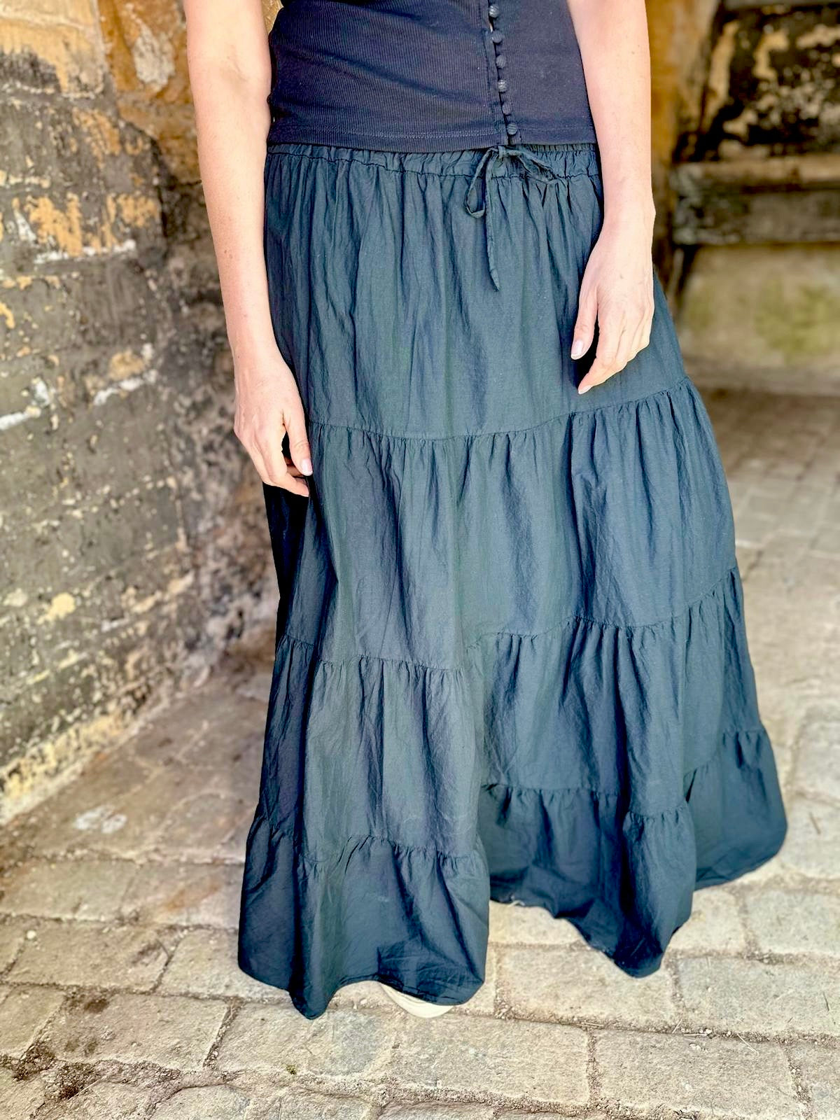 Amber Maxi Skirt - Black