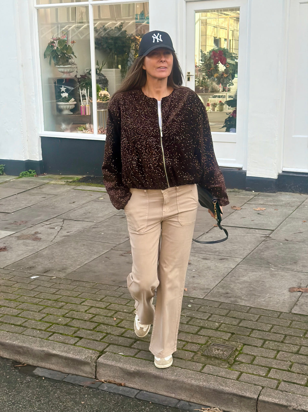 Crush Wide Leg Jean - Putty