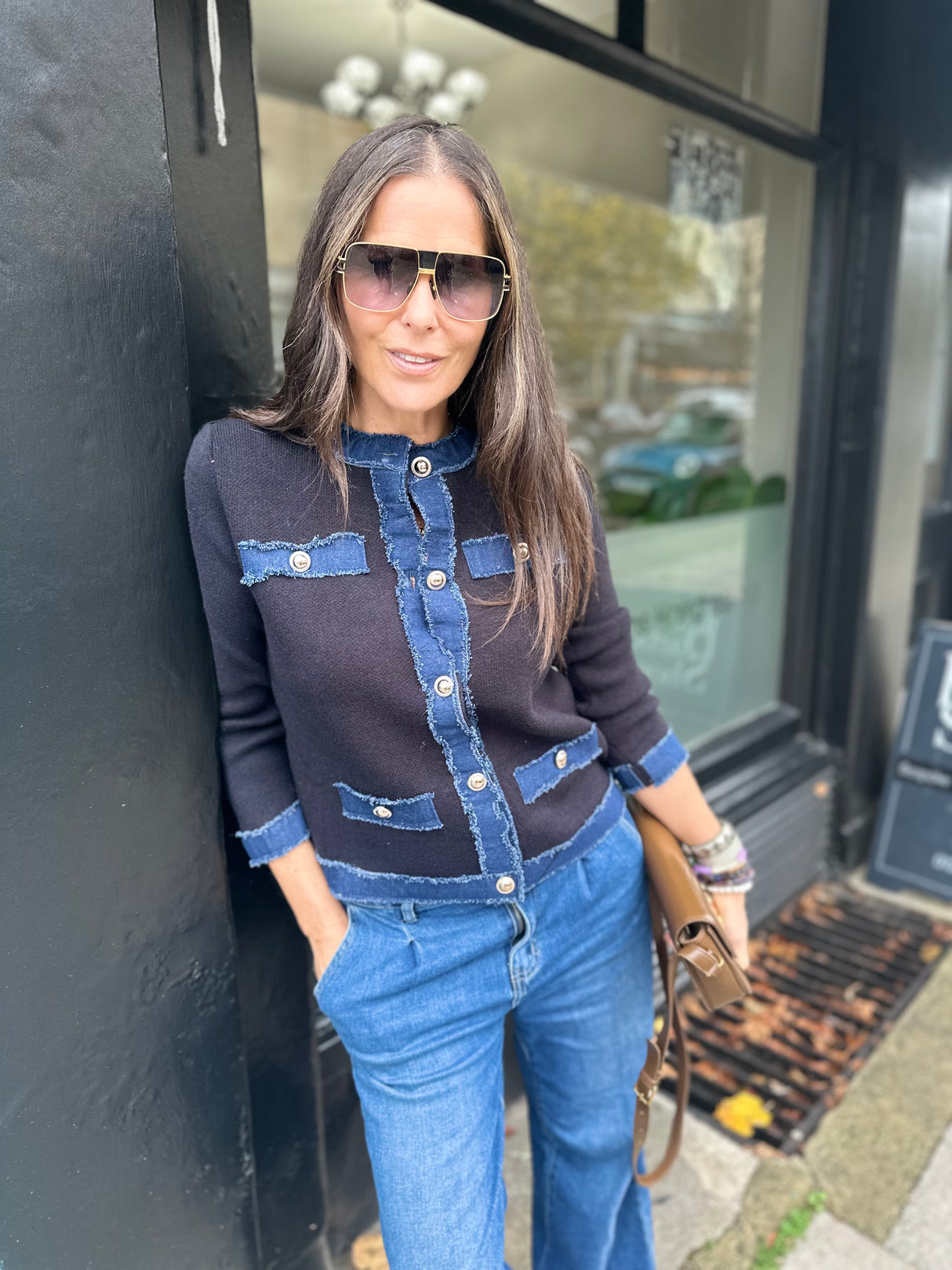 Dune Knitted Jacket - Black