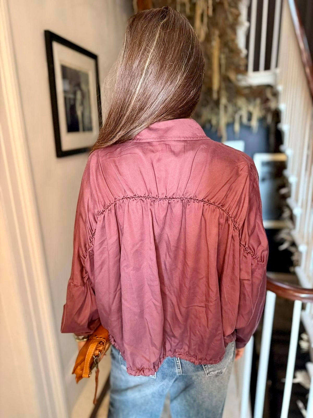 Ione Bomber jacket - Burgundy **LIMITED EDITION**