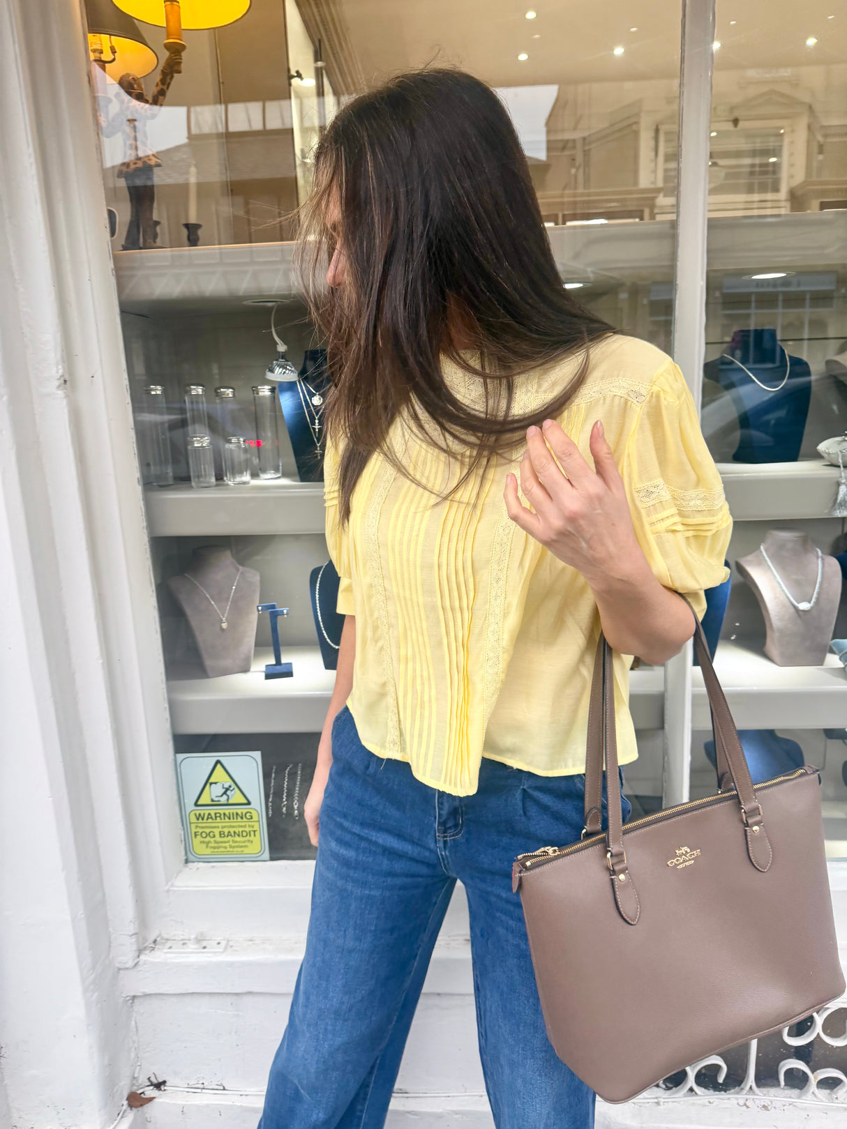 Cathy Embroidered Blouse - Lemon