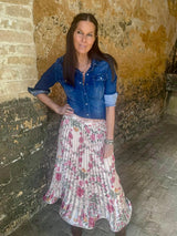Falda floral vintage Toni - Magnolia