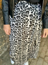 Falda con estampado animal de nieve - Gris