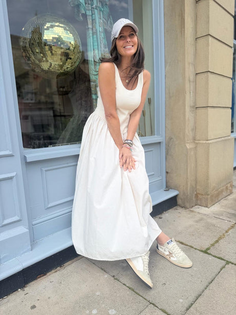 April Dress - White