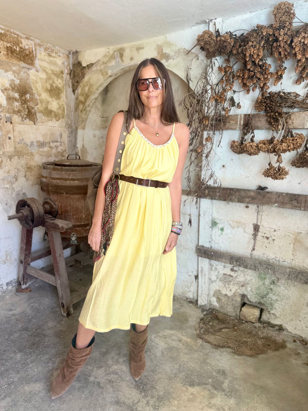 Virelle Dress - Yellow