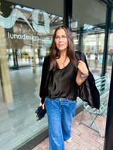 Delilah Silky Tank - Black