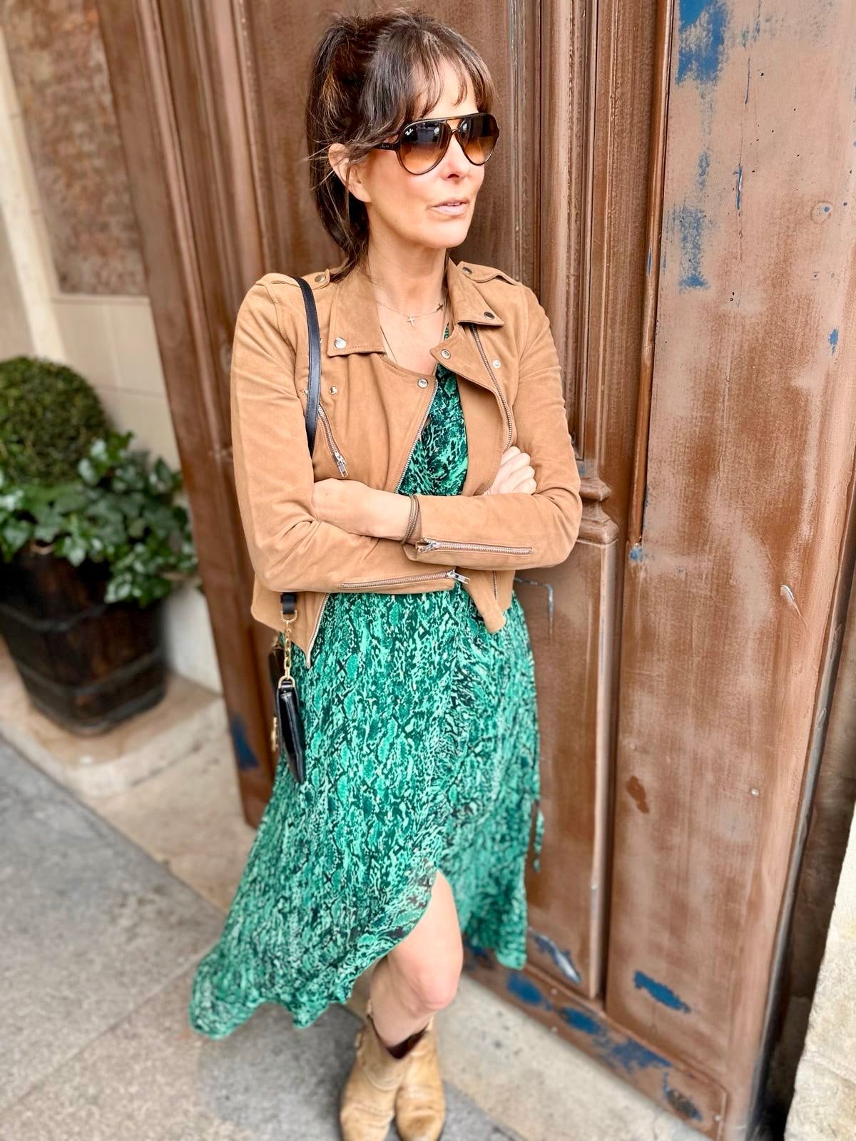 Vestido longo Hampton Wrap