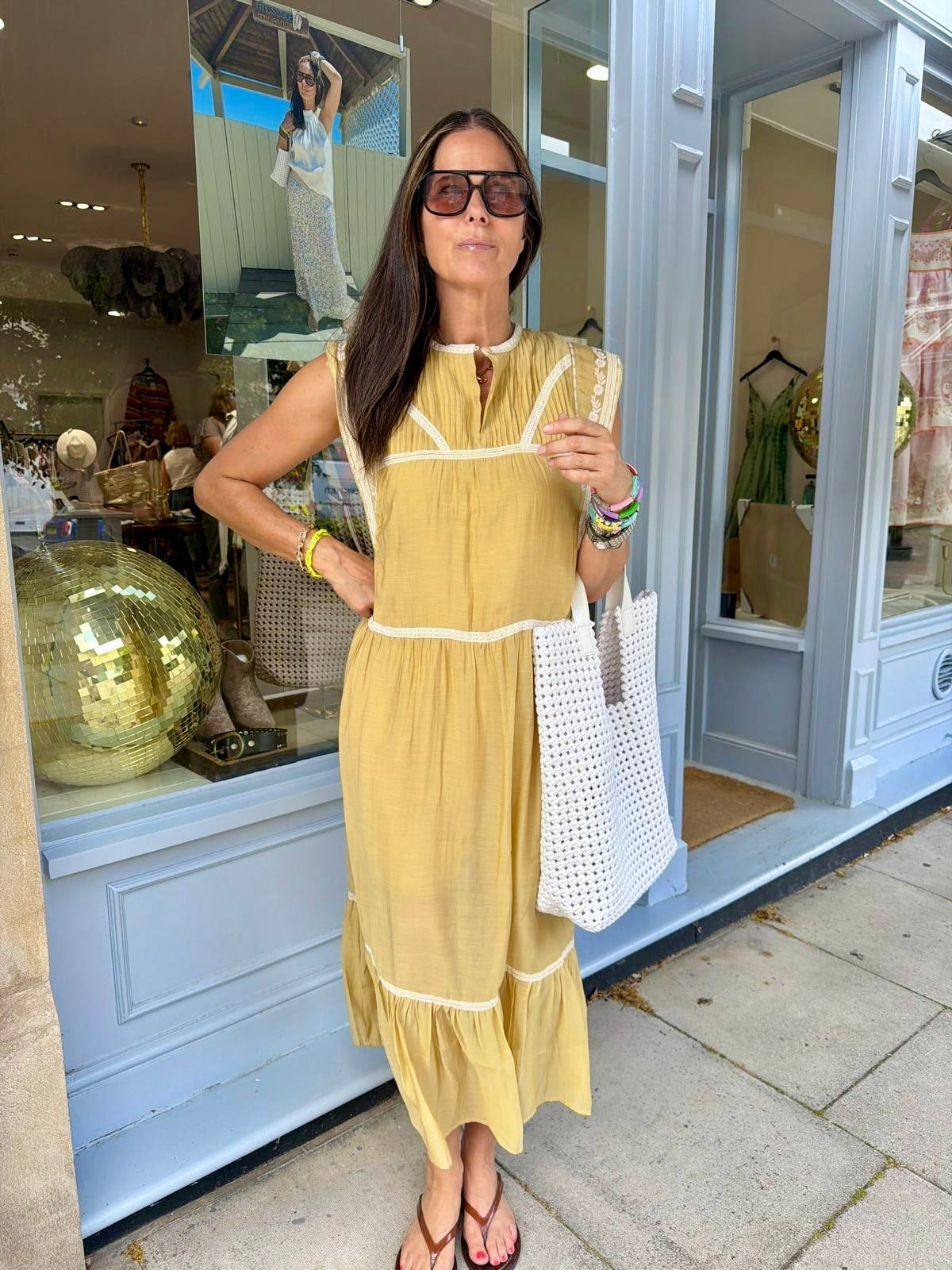 Wisteria Maxi - Mustard
