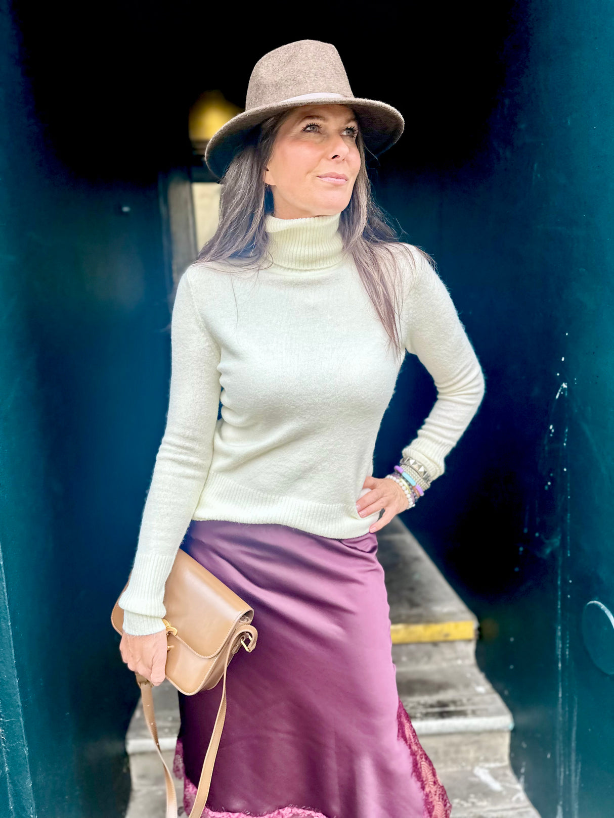 Rita Roll Neck Essential - Winter White