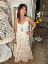 Falda Henley Vainilla