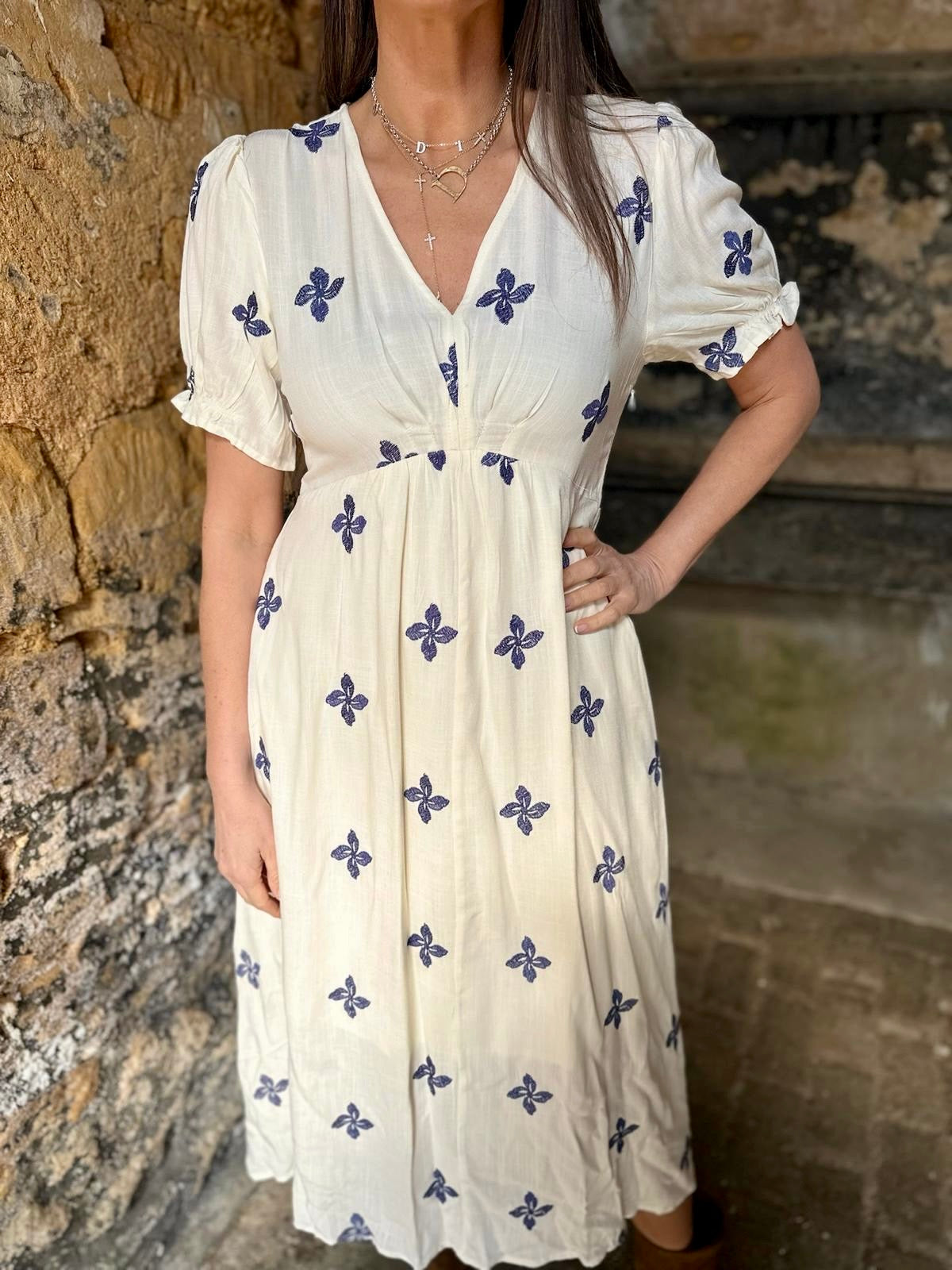 Evelyn Embroidered Dress
