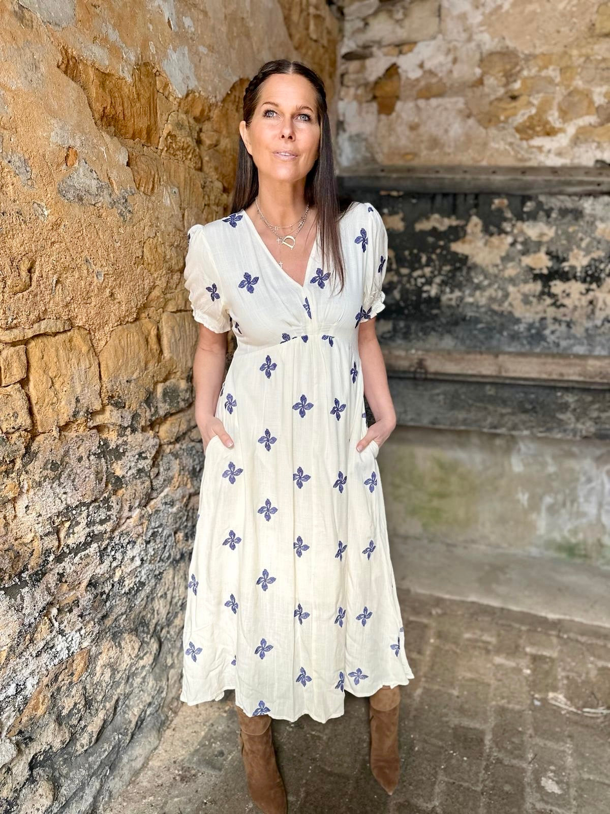 Evelyn Embroidered Dress