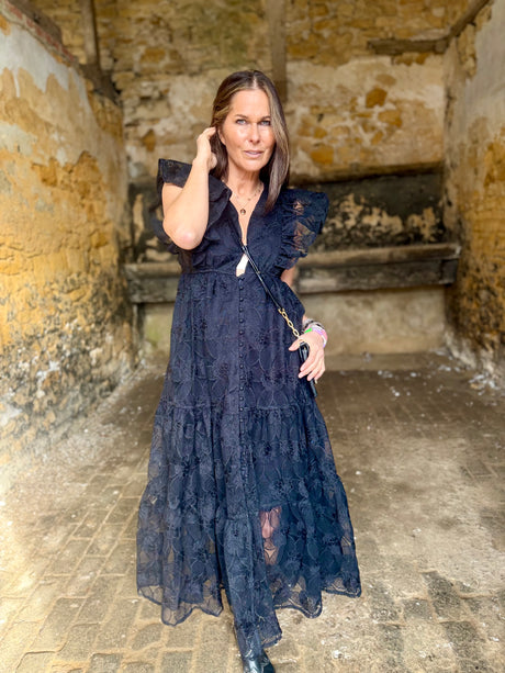 Mila Lace Dress - Black