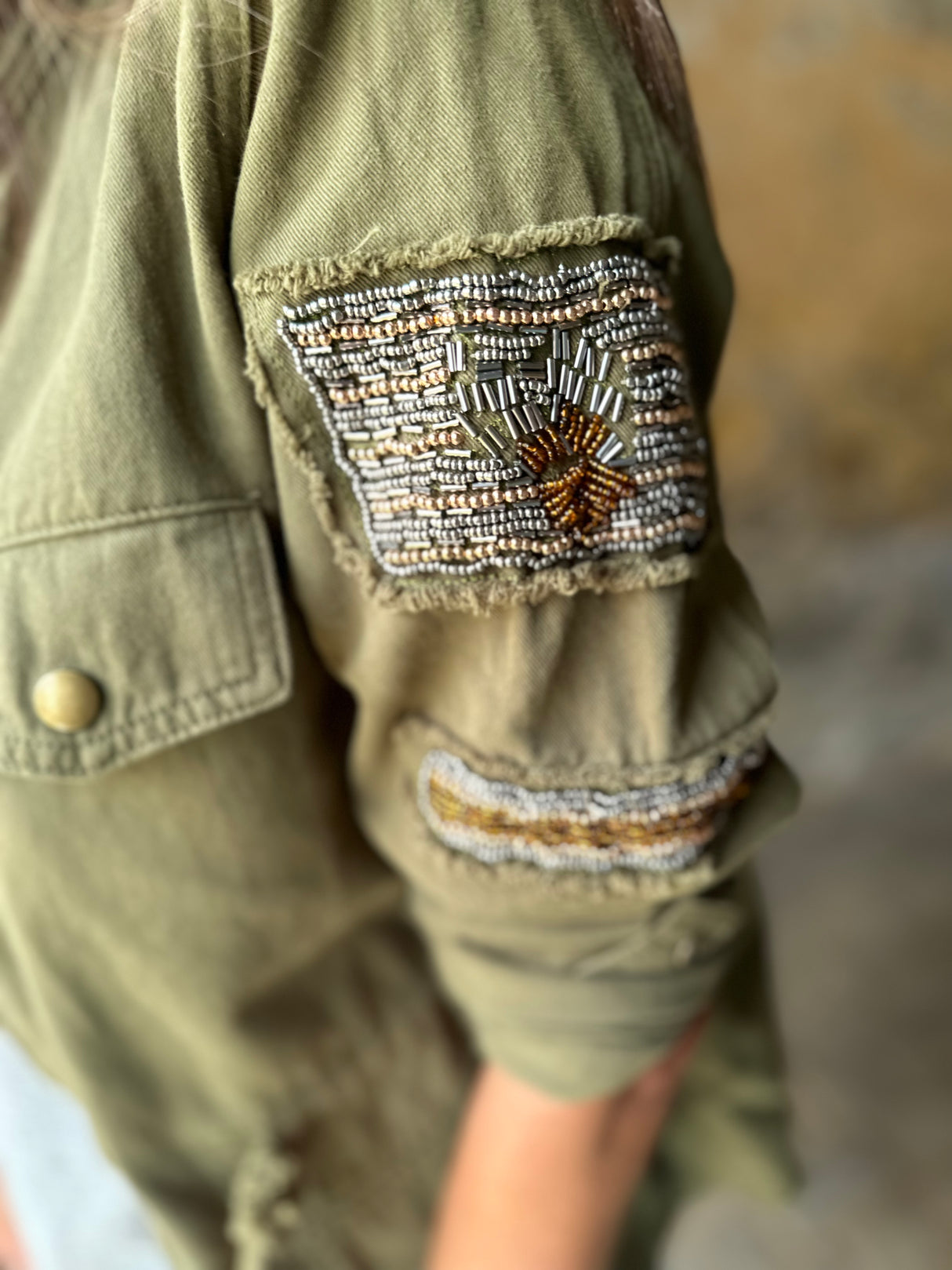 Chaqueta cargo Niko color caqui