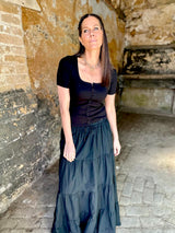 Amber Maxi Skirt - Black