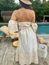 Vestido sin tirantes Royale