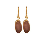 Raw Rose Quartz Earrings